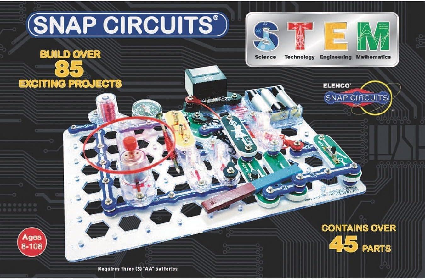 image:imageSnap Circuits STEM Electronics Discovery Kit Explore Magnetism amp Electronics Ages 8 85 HandsOn Projects