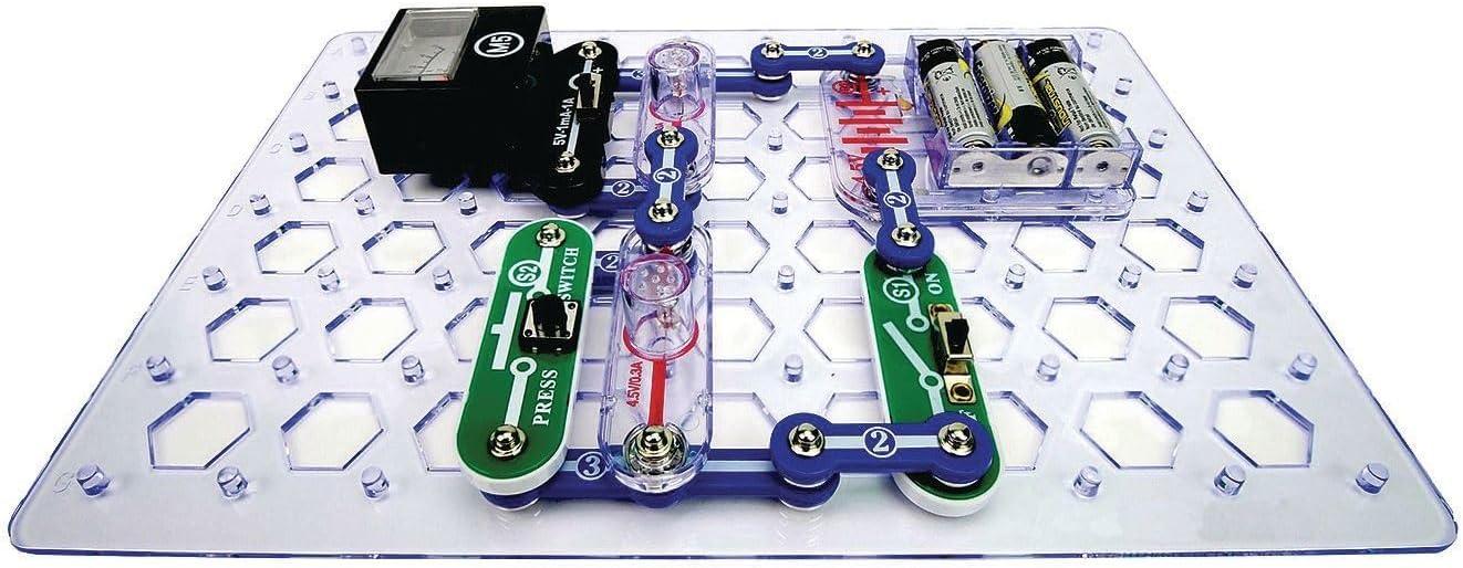 image:imageSnap Circuits STEM Electronics Discovery Kit Explore Magnetism amp Electronics Ages 8 85 HandsOn Projects
