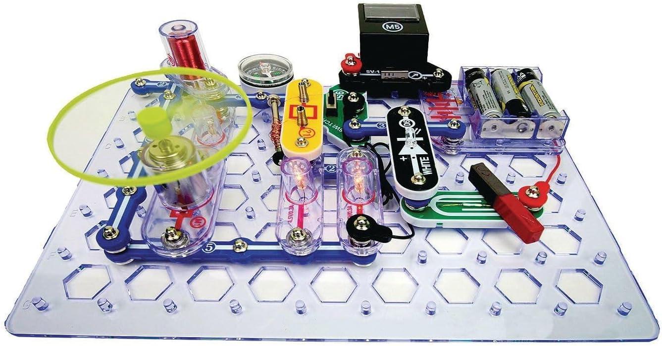 image:imageSnap Circuits STEM Electronics Discovery Kit Explore Magnetism amp Electronics Ages 8 85 HandsOn Projects