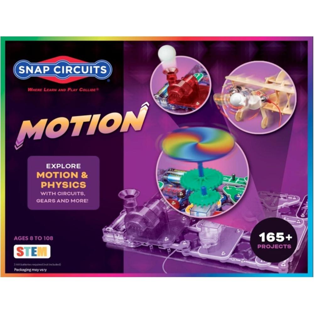 image:imageSnap Circuits Arcade Electronics Exploration Kit Stem Activities for Ages 8 Full Color Project Manual SCA200Motion