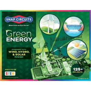 Snap Circuits “Arcade”, Electronics Exploration Kit, Stem Activities for Ages 8+, Full Color Project Manual (SCA-200)(Green Energy)