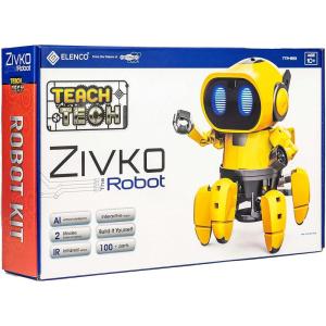 Elenco Teach Tech “Zivko The Robot”, Interactive A/I Capable Robot with Infrared Sensor, STEM Learning Toys for Kids 10+, includes Assembly Parts(Elenco Teach Tech “zivko the Robot”)