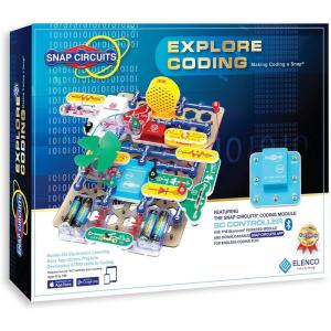 Snap Circuits Code Journey, Build Your Circuit, Code Your Commands, and Drive, Bluetooth Controlled, STEM Building Toy for Ages 8 to 108(Explore)